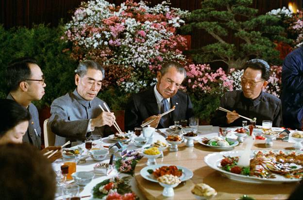 Nixon’s favorite meal during his China visit was Peking duck.